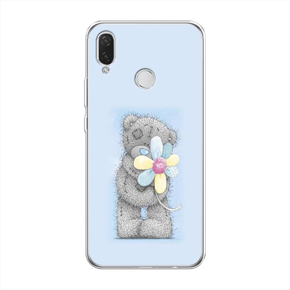 

Чехол Awog на Huawei Nova 3i "Me to you с ромашкой", Голубой;серый;желтый, 68350-2