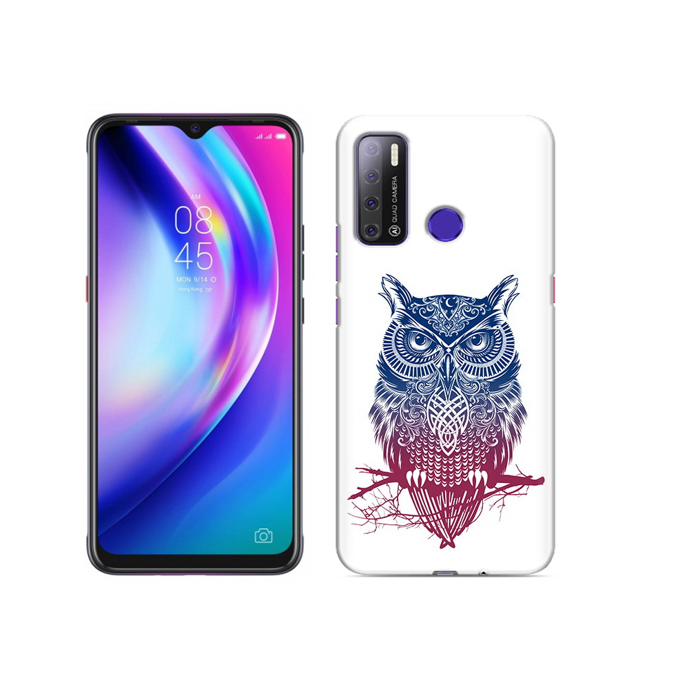 

Чехол MyPads Tocco для Tecno Pouvoir 4 хиппи сова, Прозрачный, Tocco