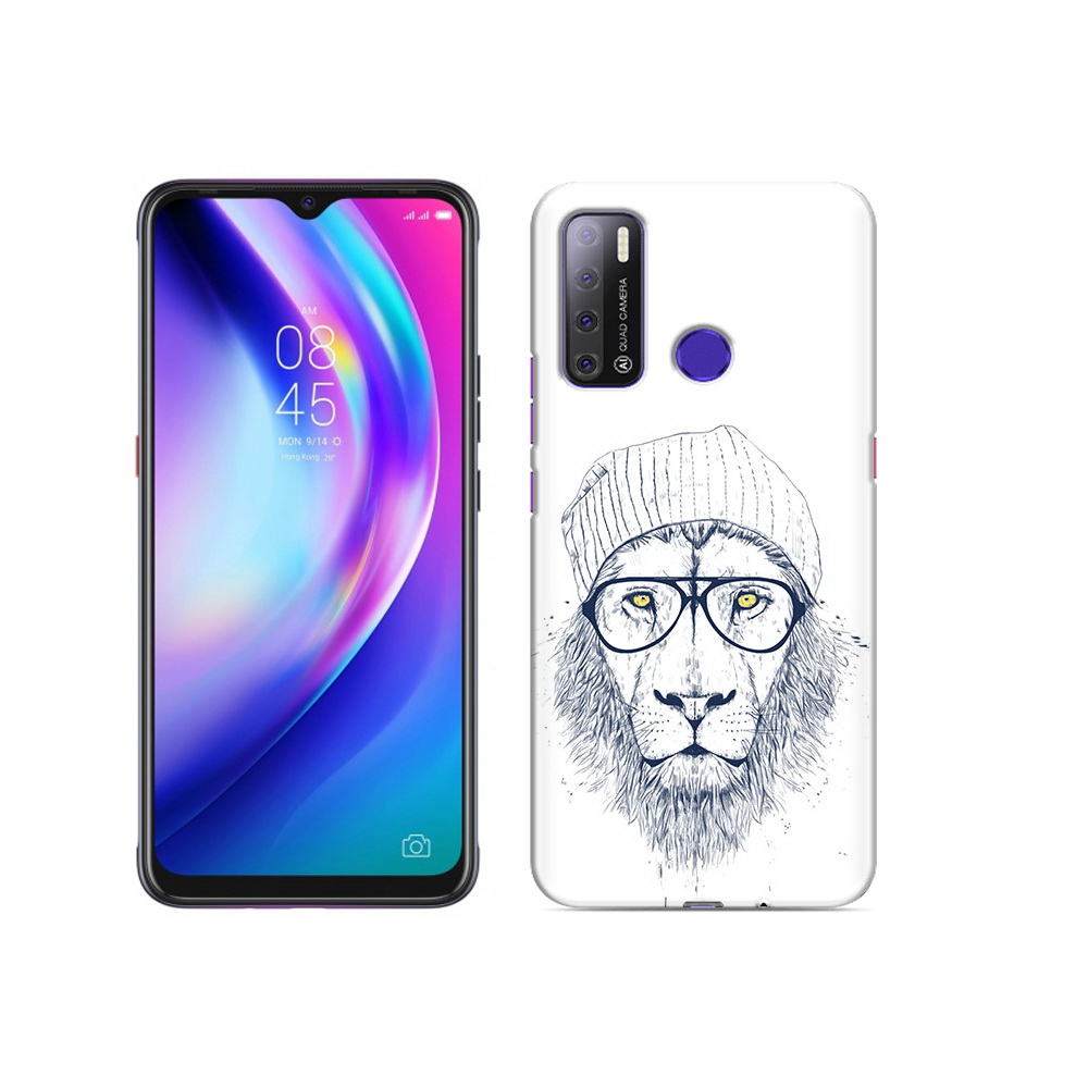 

Чехол MyPads Tocco для Tecno Pouvoir 4 хиппи лев, Прозрачный, Tocco