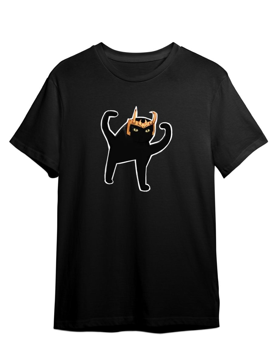 

Футболка унисекс СувенирShop Кот/Локи/Ъуъ 28 черная XL, Черный, "Кот/Локи/Ъуъ" 28