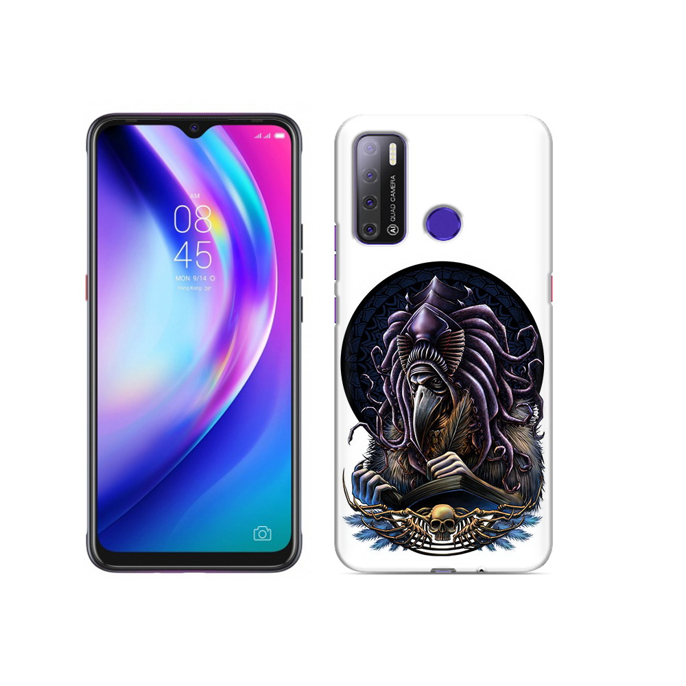 

Чехол MyPads Tocco для Tecno Pouvoir 4 умный ворон, Прозрачный, Tocco