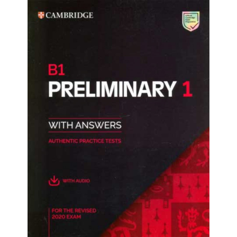 фото Книга b1 preliminary 1 for the revised 2020 exam students book with answers with audio ... cambridge audio