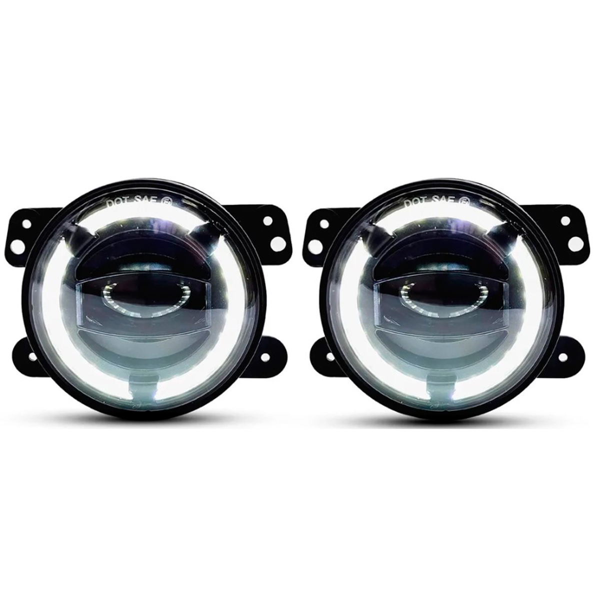 

Противотуманные фары EZID-AUTO CHRYSLER DODGE JEEP 97мм с регулировкой, ДХО, EALights