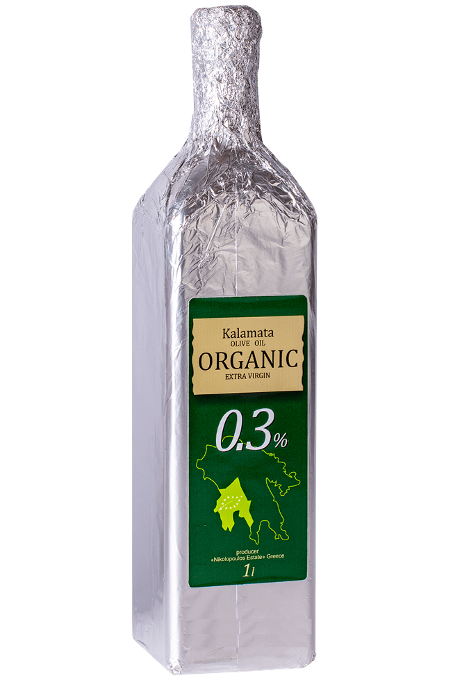 Оливковое масло Olivi Organic Kalamata 0.3%, 1 литр