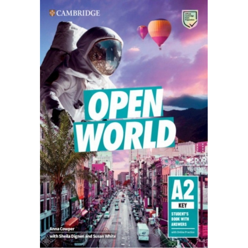 фото Книга open world. a2 key. students book with answers with online practice cambridge audio