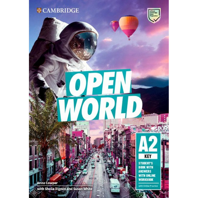 фото Книга open world. a2 key. students book with answers + online workbook cambridge audio