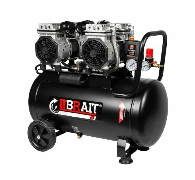

Компрессор безмасляный BRAIT КМ-2200/100x2, 90 л, 2.6 кВт