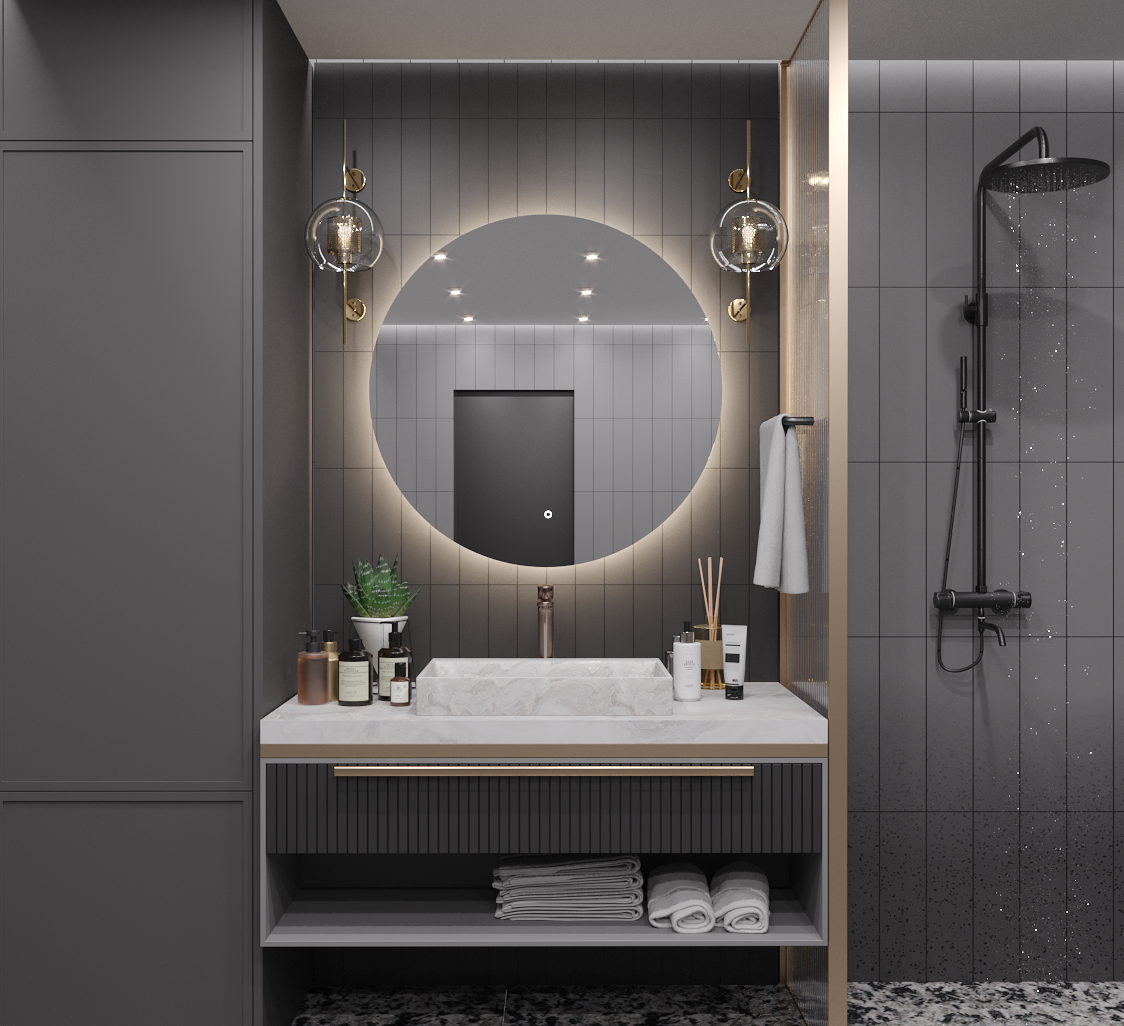 Зеркало круглое Муза D80 для ванной с нейтральной LED-подсветкой