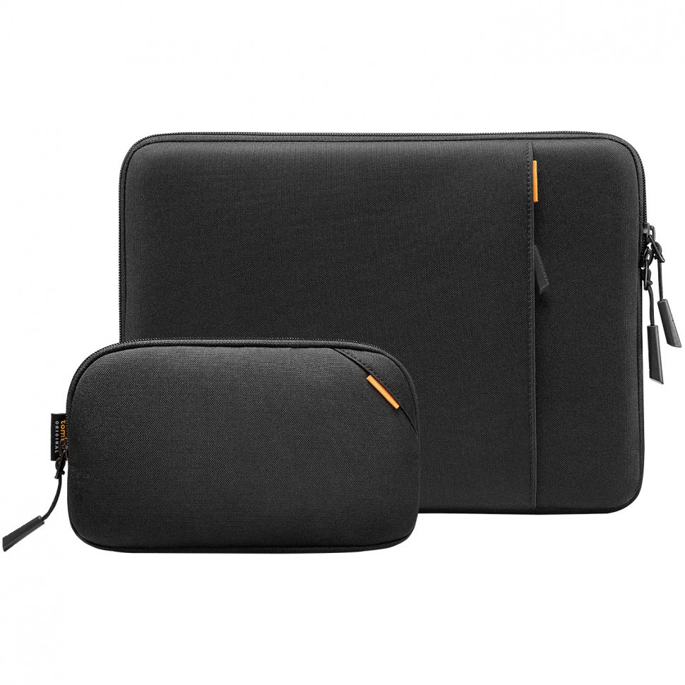 

Чехол для ноутбука унисекс Tomtoc A13D2D1GP 14" черный, Defender Laptop Sleeve Kit 2-in-1 A13