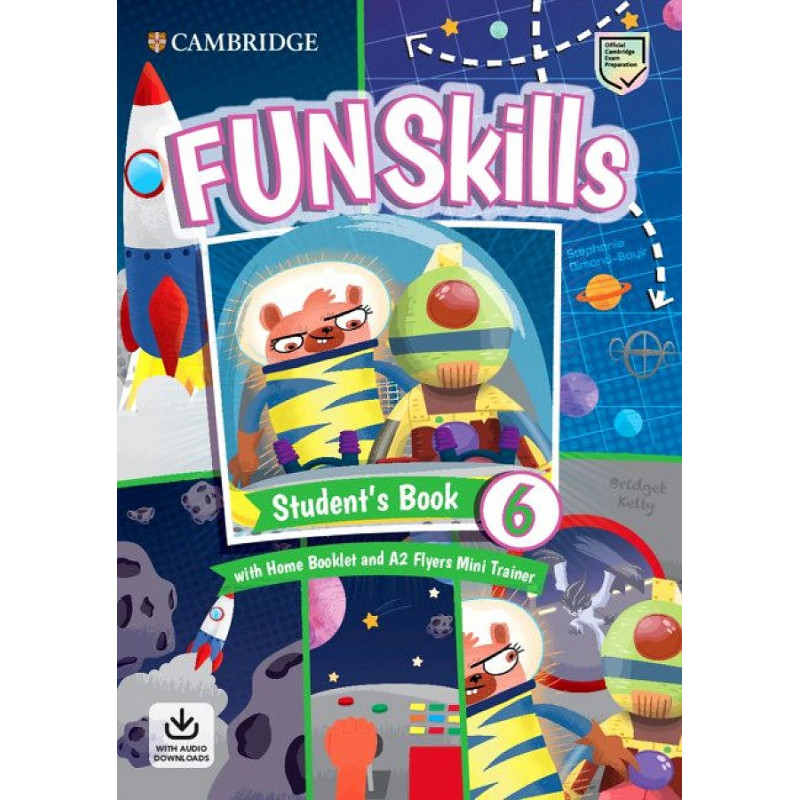 фото Книга fun skills 6. students book with home booklet and mini trainer with downloadable ... cambridge audio