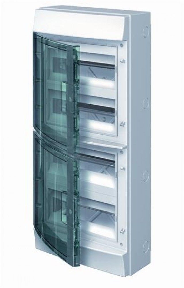 

Бокс ABB MISTRAL65 навесной 48 модулей с клеммами, прозрачная дверь 1SLM006501A1207