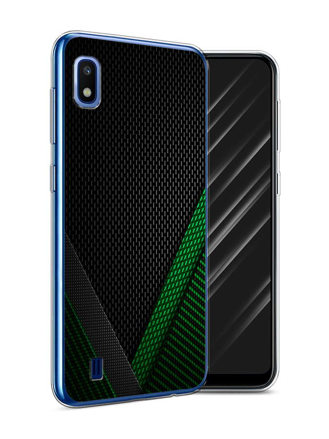 

Чехол Awog на Samsung Galaxy A10 "Зеленый карбон", Разноцветный, 27950-3