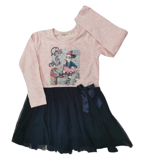 Платье детское Breeze 12684, розовый; синий, 104