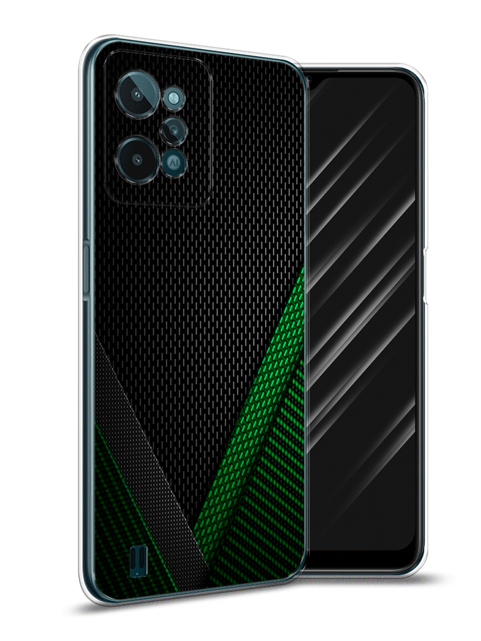 

Чехол Awog на Realme C31 "Зеленый карбон", Разноцветный, 259350-3