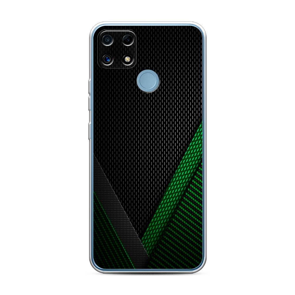 

Чехол Awog на Realme C25/C25s "Зеленый карбон", Разноцветный, 256950-3