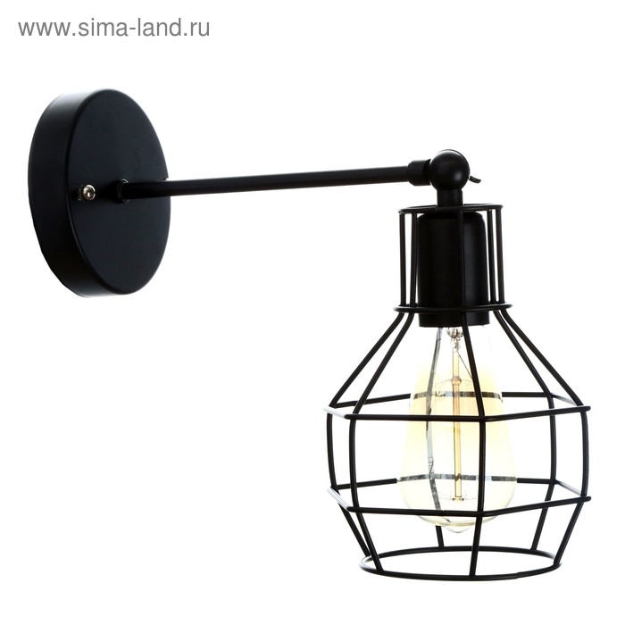 

Бра Одри 1х40Вт E27 черный 20x15x20 см.