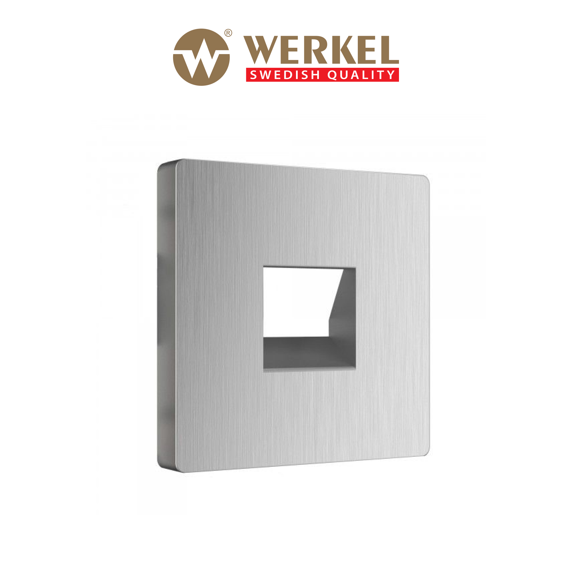 

Накладка для RJ11 (серебряный рифленый) Werkel WL09-RJ-11-CP, Серебристый
