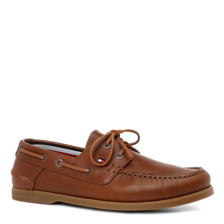 

Топсайдеры мужские Tommy Hilfiger FM0FM02735 коричневые 41 EU, FM0FM02735