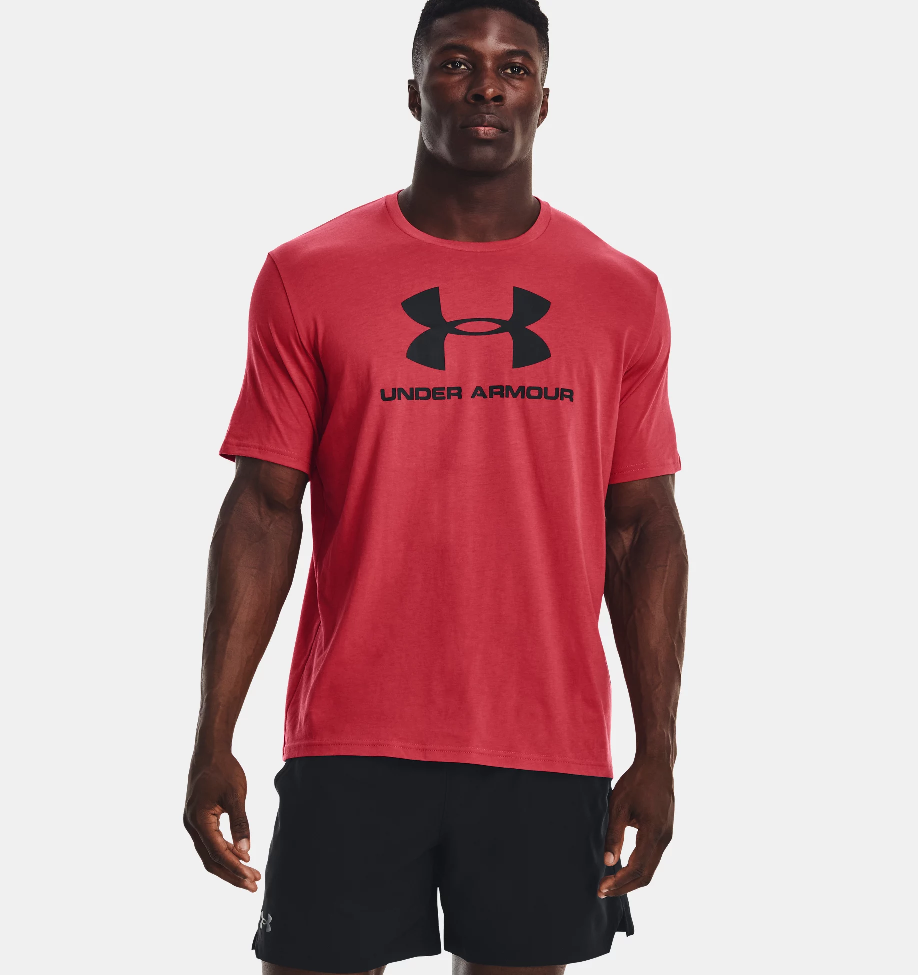 Футболка Under Armour Sportstyle Logo Ss мужская, 77-1329590, Chakra Black, размер MD