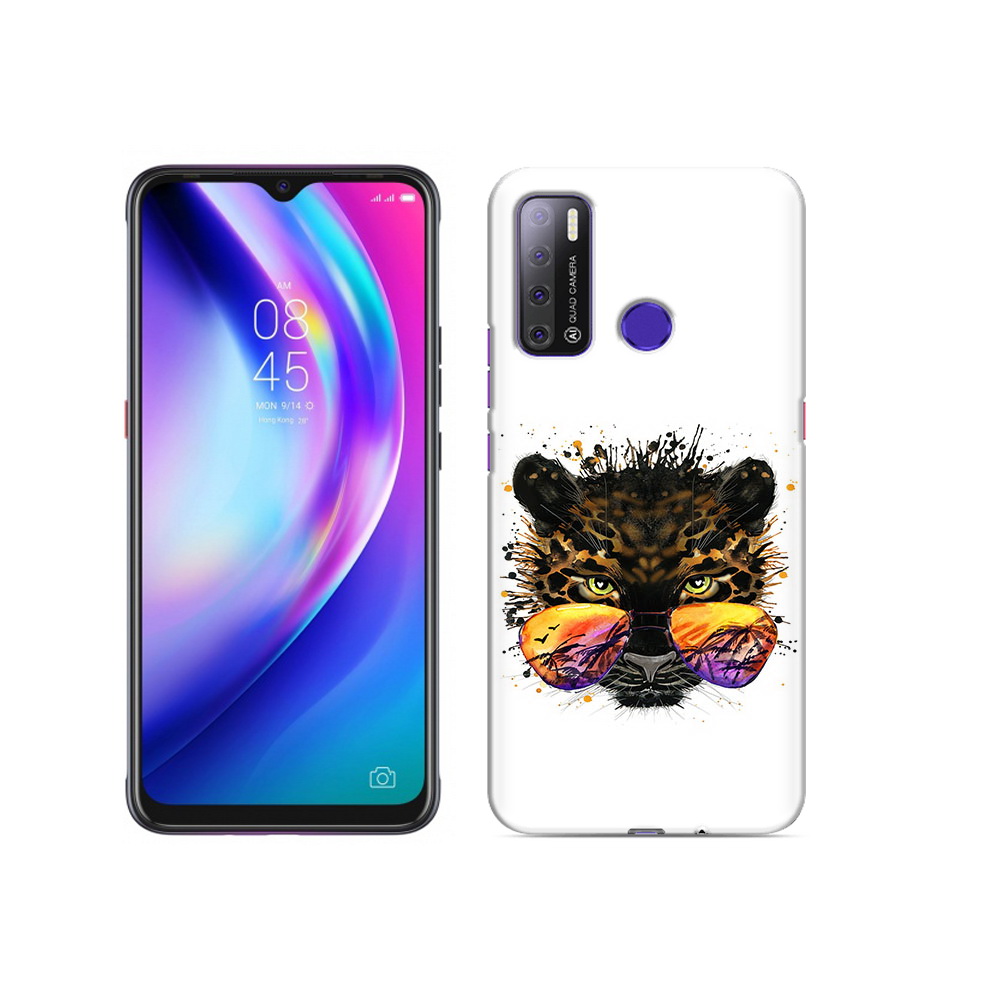 

Чехол MyPads Tocco для Tecno Pouvoir 4 тропический леопард, Прозрачный, Tocco