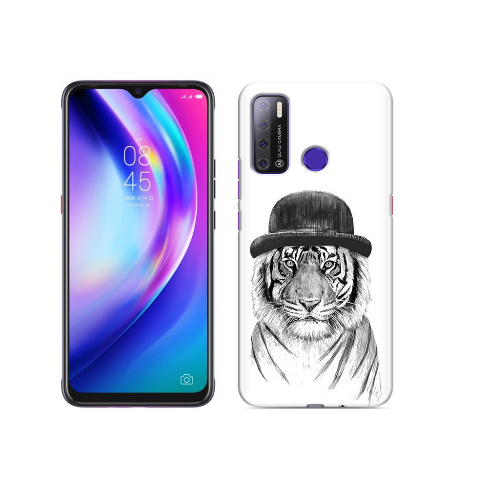 

Чехол MyPads Tocco для Tecno Pouvoir 4 тигр британец, Прозрачный, Tocco