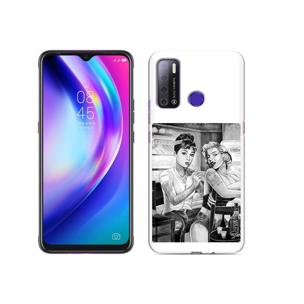 

Чехол MyPads Tocco для Tecno Pouvoir 4 тату мастер, Прозрачный, Tocco