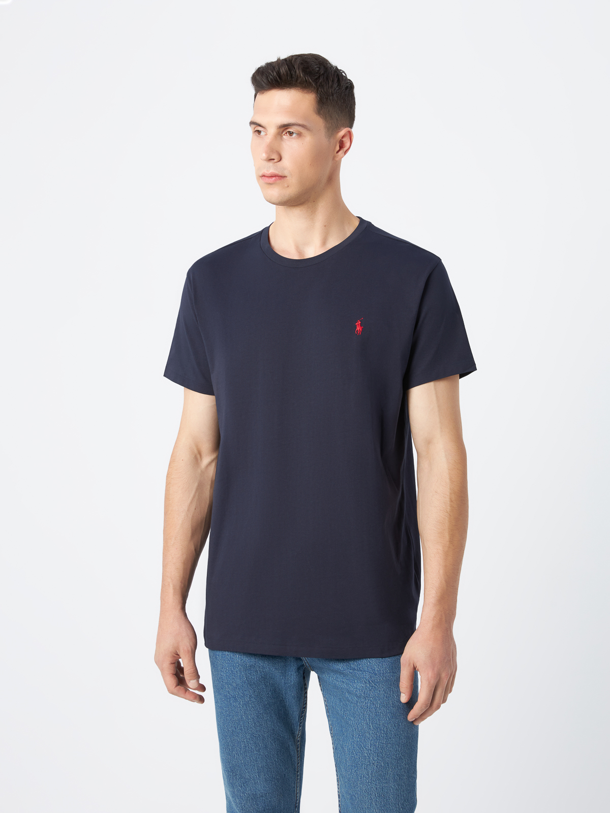 Футболка мужская Polo Ralph Lauren 710656129005 синяя XS 4696₽