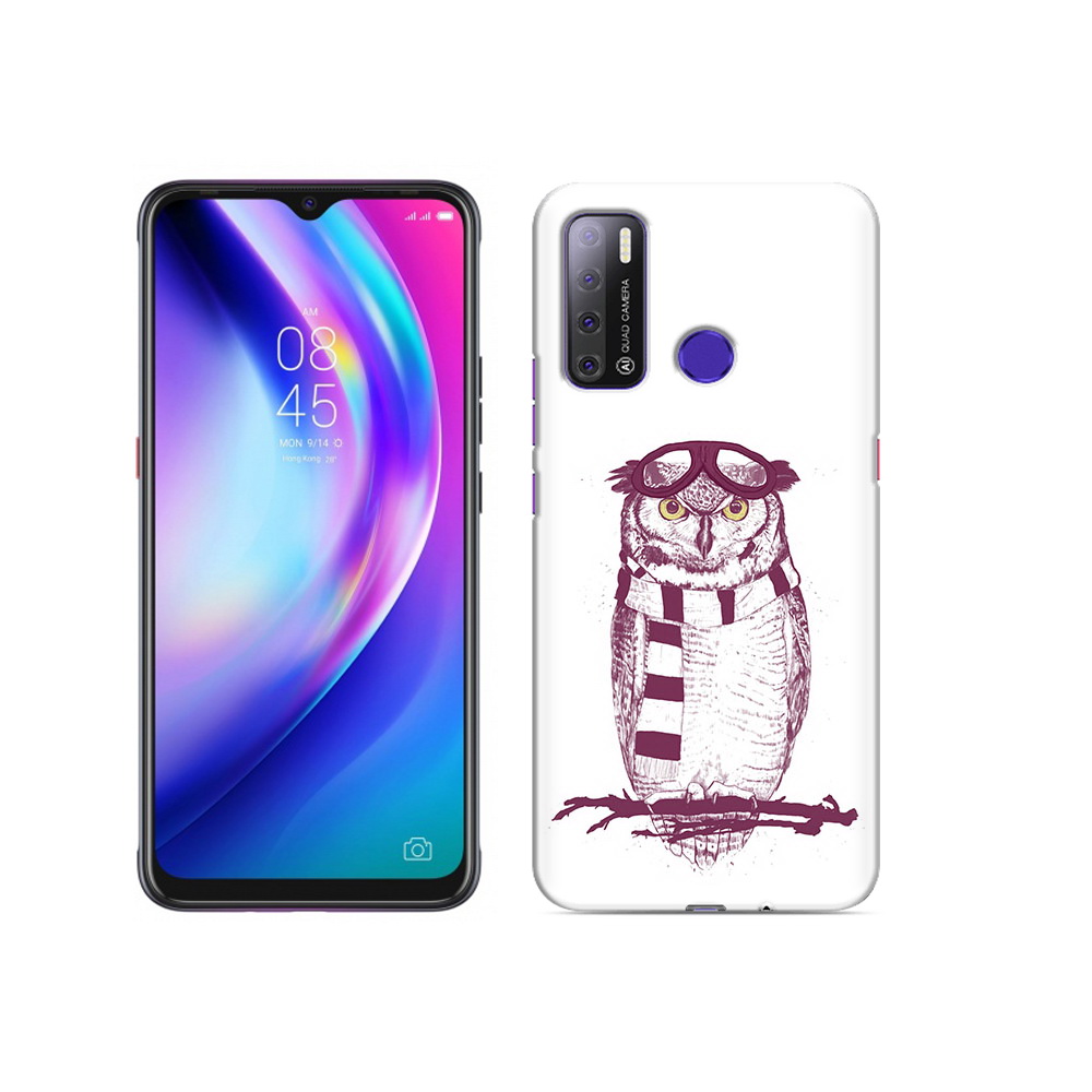 

Чехол MyPads Tocco для Tecno Pouvoir 4 сова-летчик, Прозрачный, Tocco