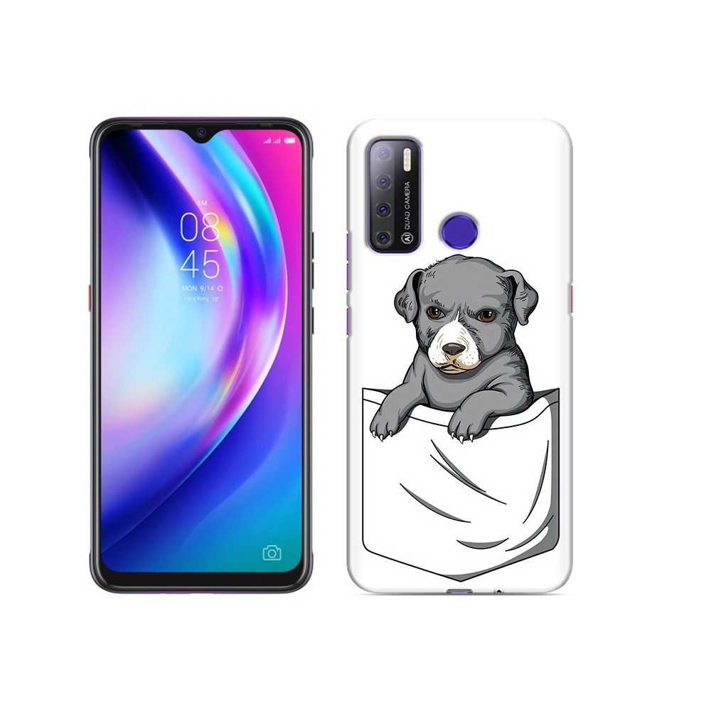 

Чехол MyPads Tocco для Tecno Pouvoir 4 собачка в кармане, Прозрачный, Tocco