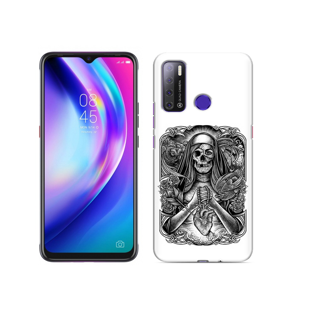 

Чехол MyPads Tocco для Tecno Pouvoir 4 скелет с сердцем, Прозрачный, Tocco