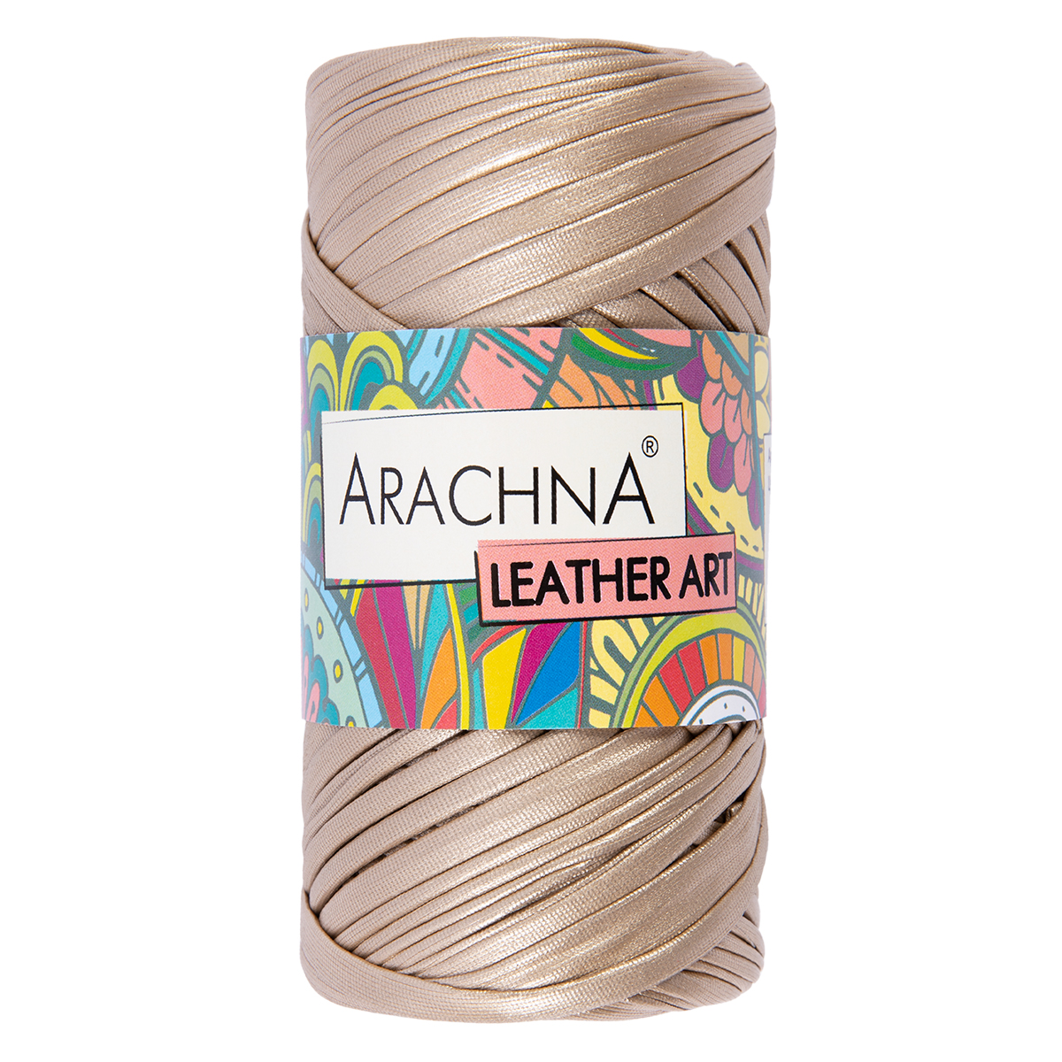 

Пряжа ARACHNA "LEATHER ART" 100% полиэстер 4 шт. х 160 г 10 г 50 м №02 бежевый