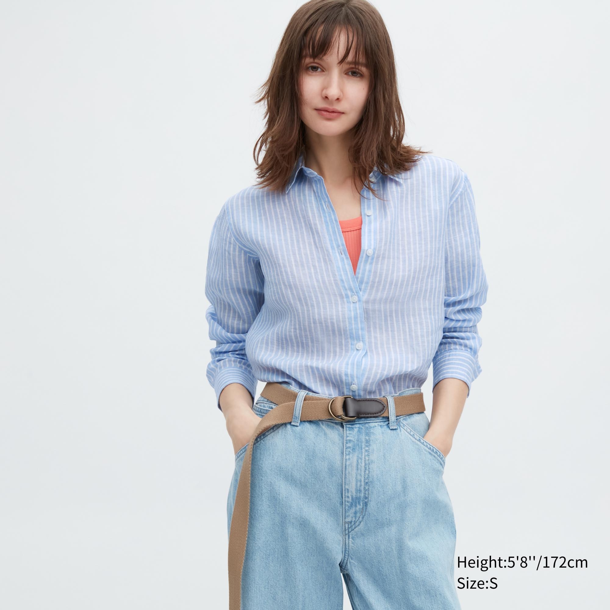 

Рубашка женская UNIQLO 458283COL60 синяя 2XL (доставка из-за рубежа), 458283COL60
