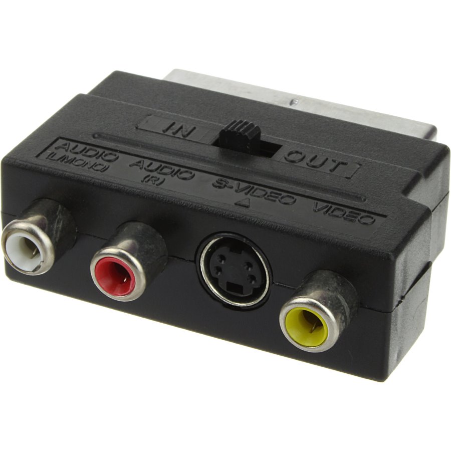 фото Переходник 3rca(g)-scart-svhs(g) с переключателем sds