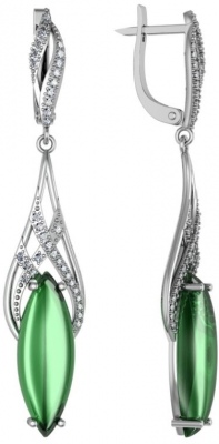 

Серьги из серебра с фианитом ПРИВОЛЖСКИЙ ЮВЕЛИР 361452-AG22FA11, 361452-AG22FA11
