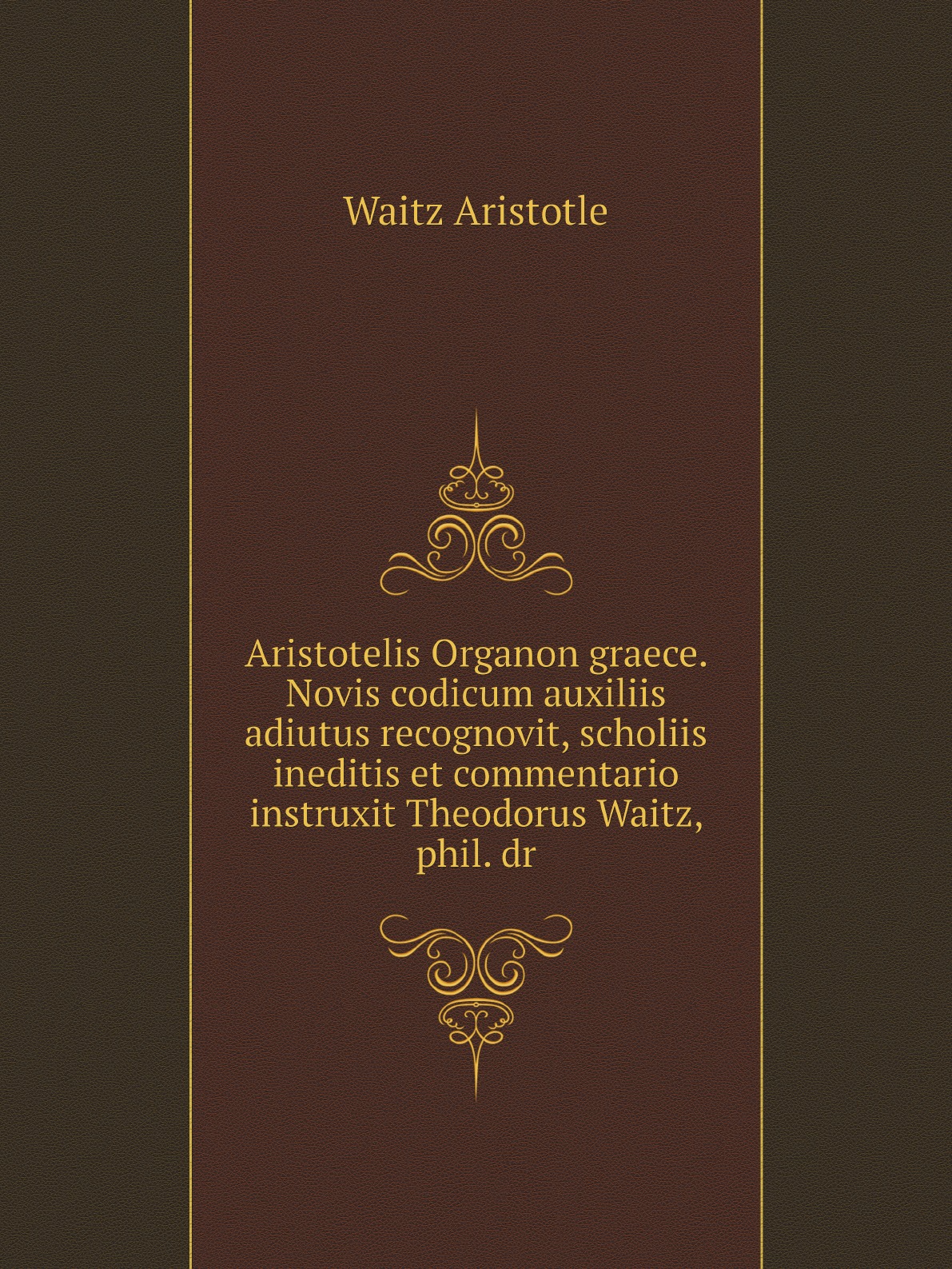 

Aristotelis Organon graece. Novis codicum auxiliis adiutus recognovit