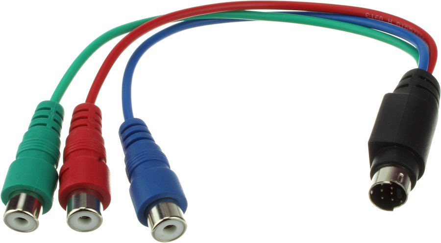 

Переходник 3RCA(G)(RGB)-SVHS 7PIN