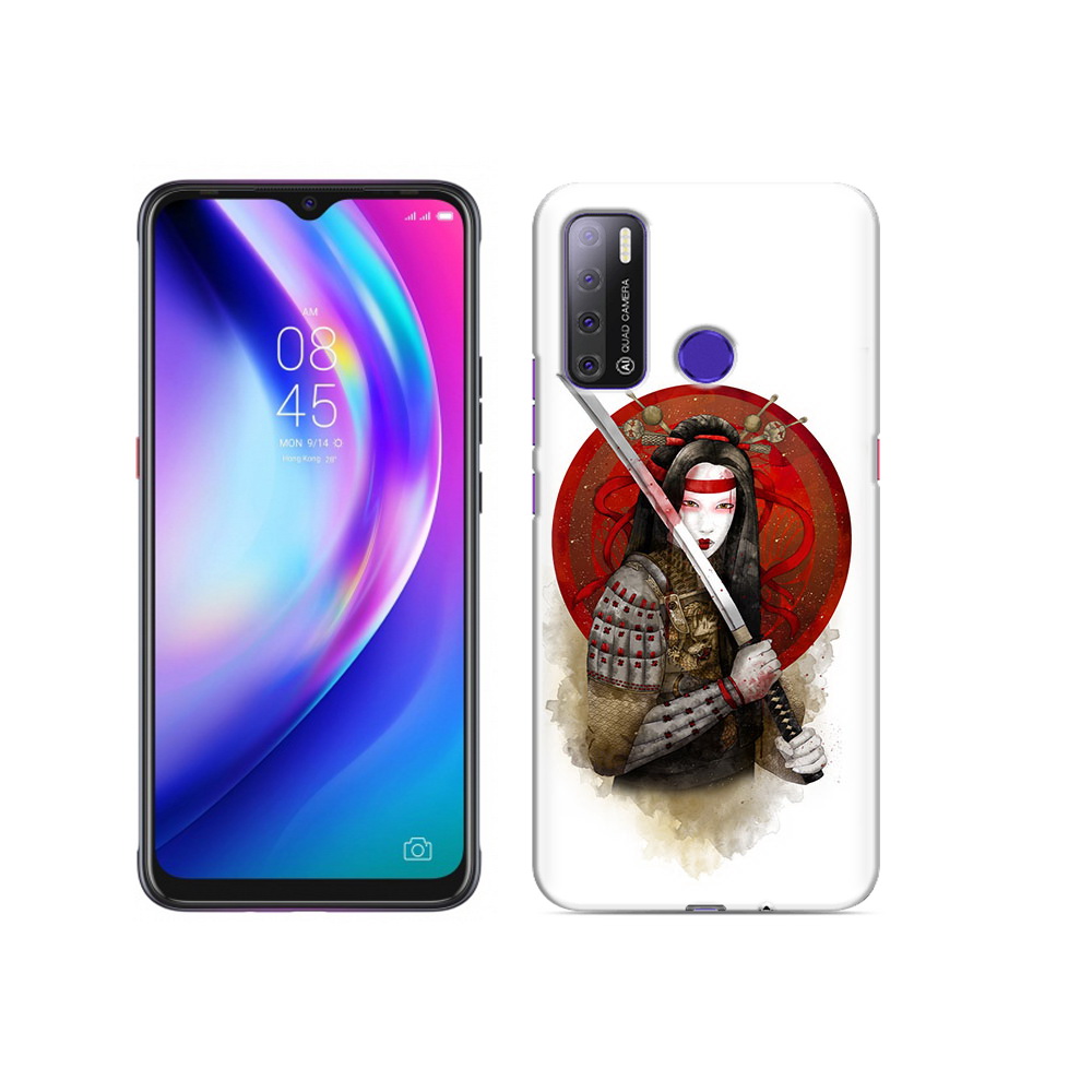 

Чехол MyPads Tocco для Tecno Pouvoir 4 рисованная девушка с катаной, Прозрачный, Tocco