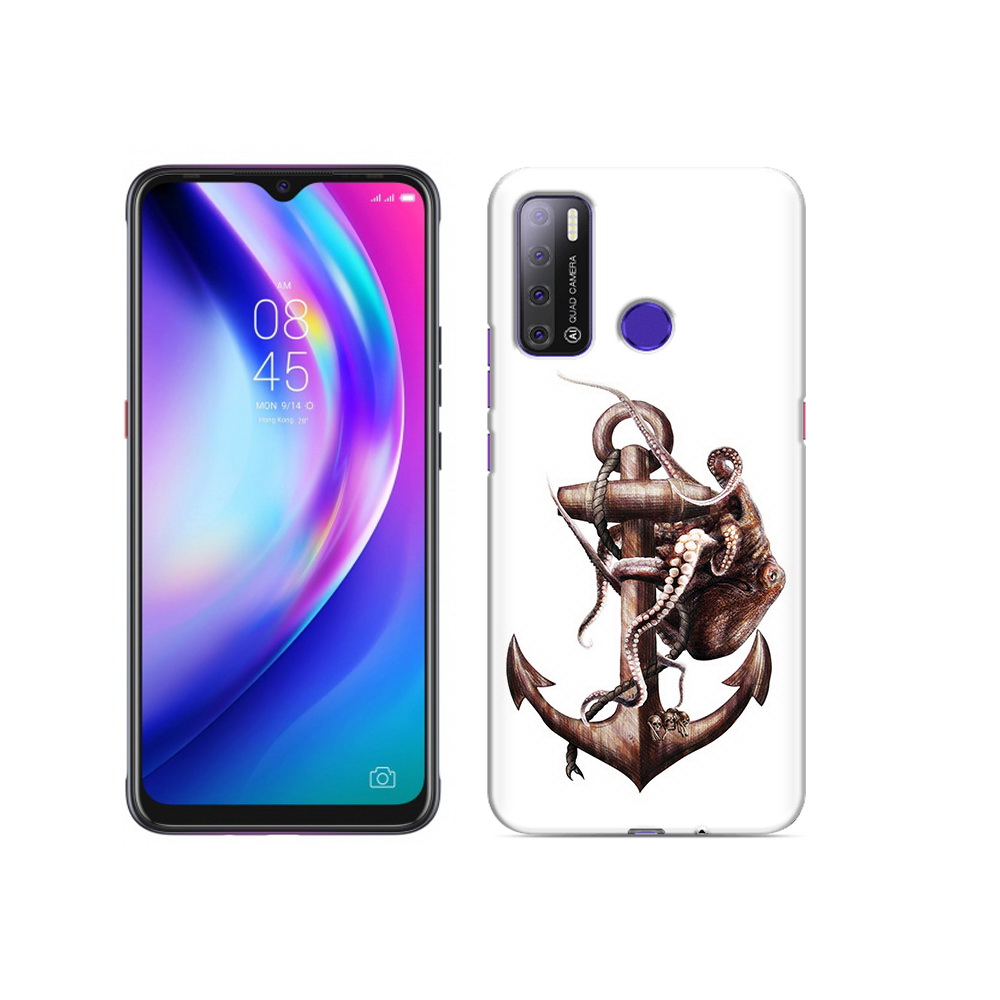 

Чехол MyPads Tocco для Tecno Pouvoir 4 ржавый якорь, Прозрачный, Tocco