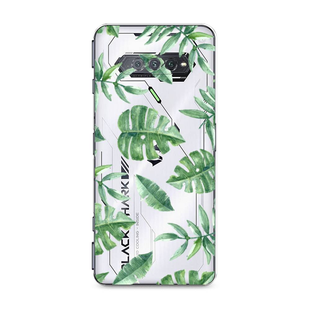 

Чехол Awog на Xiaomi Black Shark 4/4S/4S Pro/4 Pro "Нарисованные пальмовые листья", Разноцветный, 311650-4