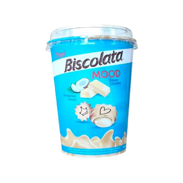 Печенье Biscolata Mood Coconut с кокосовой начинкой 125 г