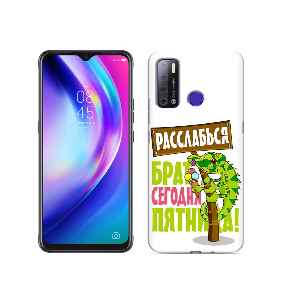 

Чехол MyPads Tocco для Tecno Pouvoir 4 пятница, Прозрачный, Tocco