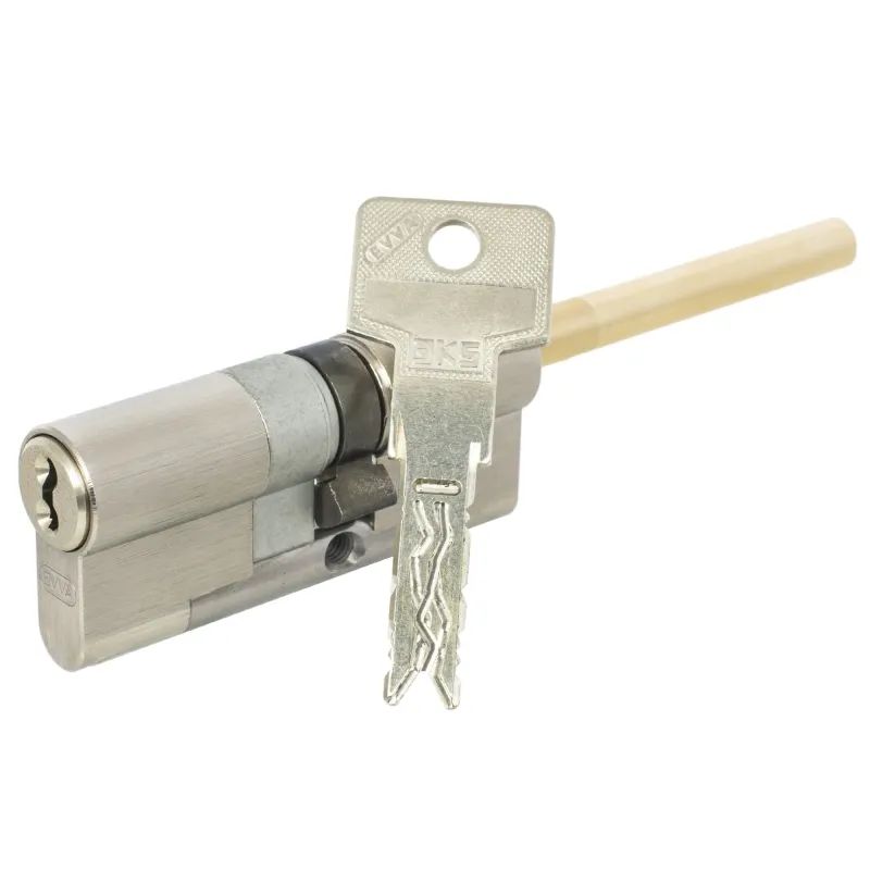 

Цилиндр EVVA 3KS кл/шток 62мм (31+31Ш) мат.никель, Серебристый, 3KS