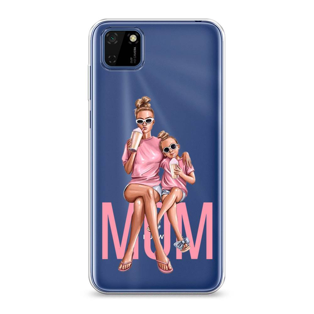 

Чехол Awog на Huawei Y5p "Lovely mom", Синий;бежевый;розовый, 6103750-7