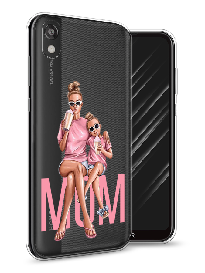 

Чехол Awog на Huawei Y5 2019 "Lovely mom", Синий;бежевый;розовый, 69050-7