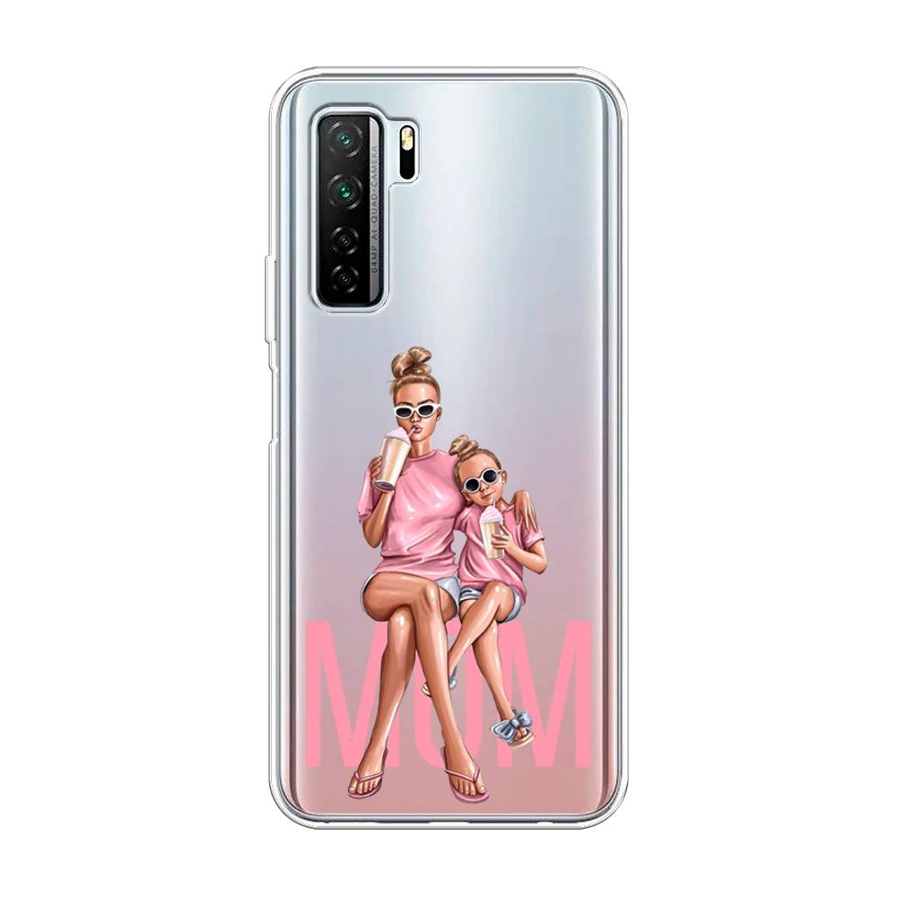 

Чехол Awog на Huawei P40 lite 5G "Lovely mom", Синий;бежевый;розовый, 6103050-7