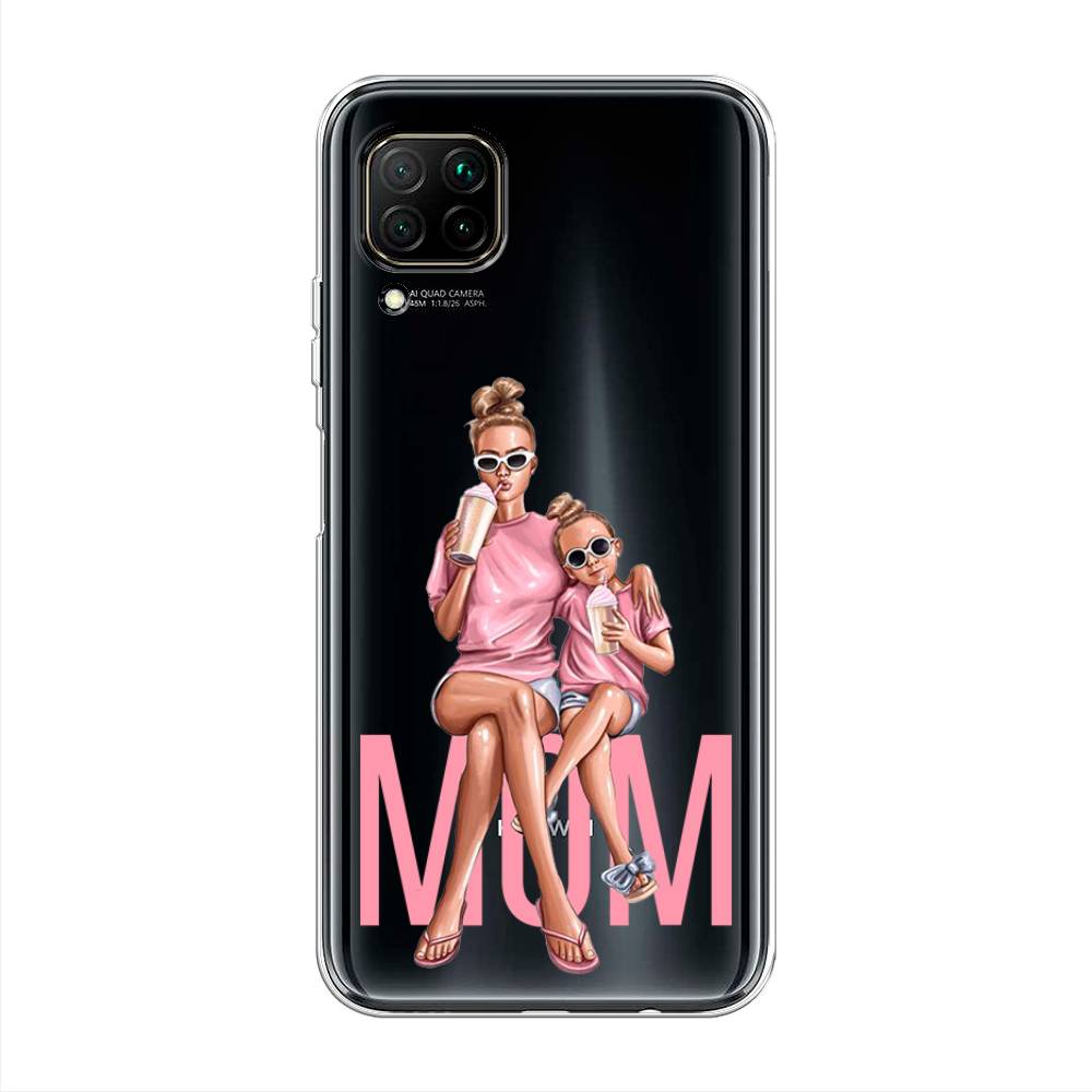 

Чехол Awog на Huawei P40 Lite "Lovely mom", Синий;бежевый;розовый, 611650-7