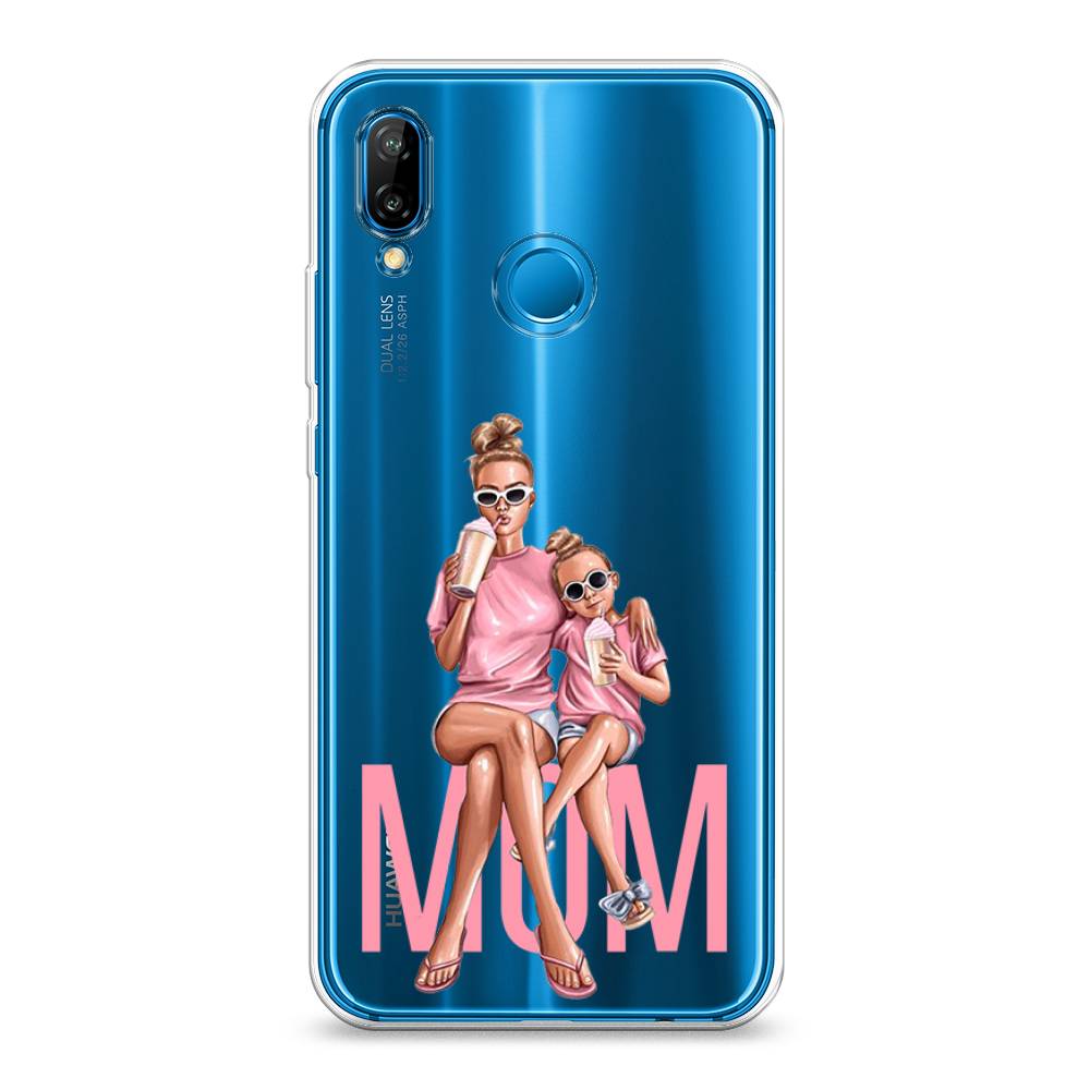 

Чехол Awog на Huawei P20 Lite "Lovely mom", Синий;бежевый;розовый, 64450-7