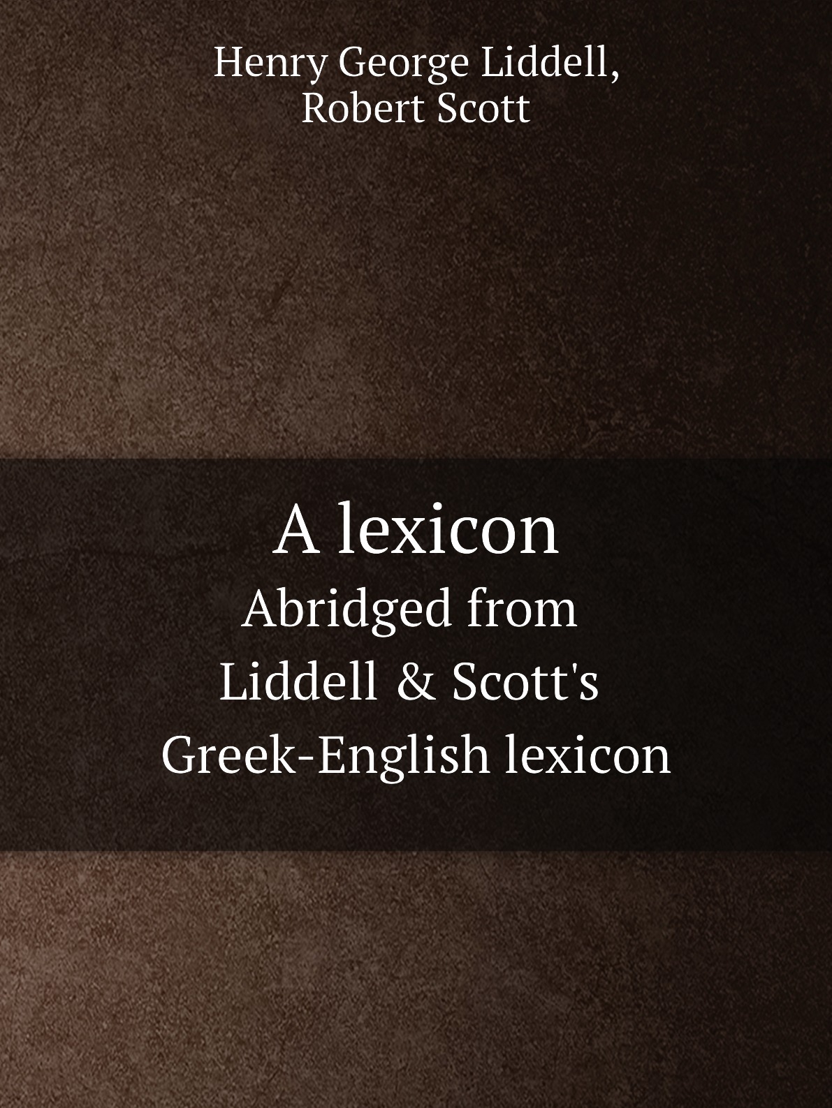 

A lexicon