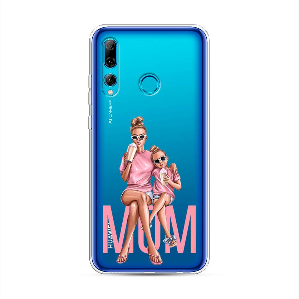 

Чехол Awog на Huawei P Smart Plus 2019 "Lovely mom", Синий;бежевый;розовый, 69250-7