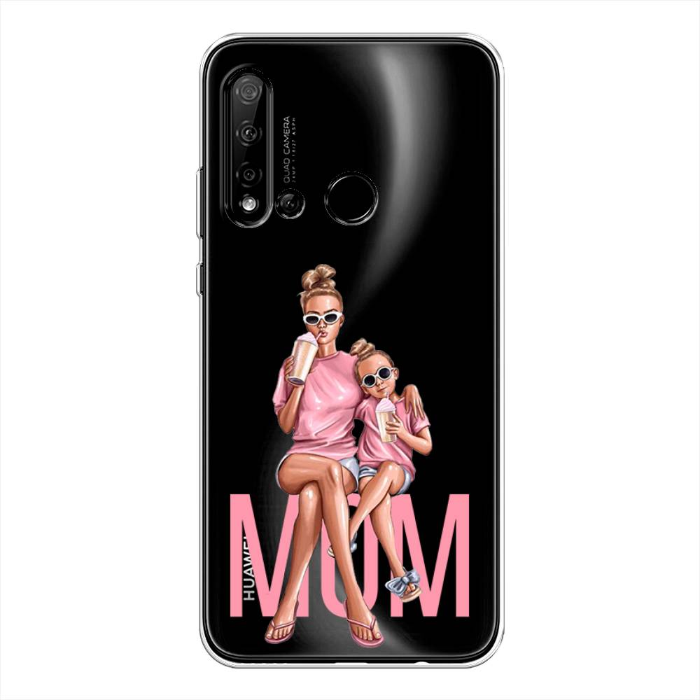 

Чехол Awog на Huawei Nova 5i "Lovely mom", Синий;бежевый;розовый, 69850-7